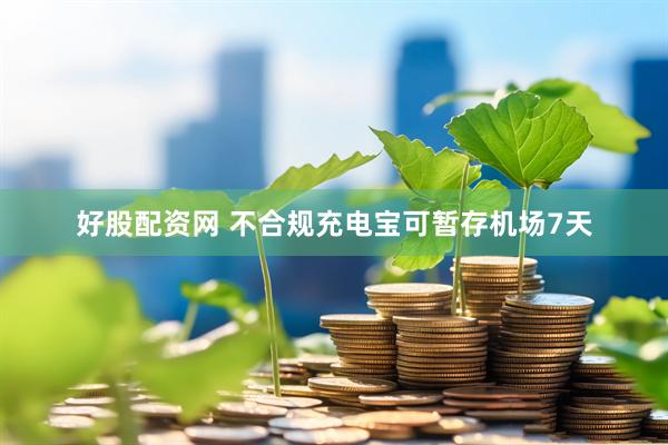 好股配资网 不合规充电宝可暂存机场7天