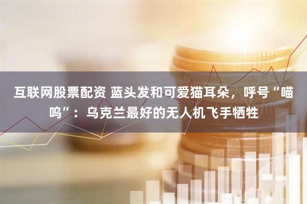 互联网股票配资 蓝头发和可爱猫耳朵，呼号“喵呜”：乌克兰最好的无人机飞手牺牲